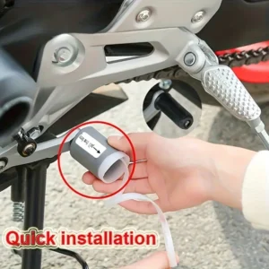 Protezione Scarpe Moto NERA Gomma Spessa Copertura Antipolvere Cambio Moto