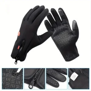 Guanti Motociclista Unisex Taglia L Invernali Touchscreen Isolamento Termico
