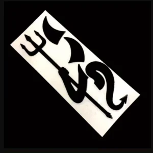 Adesivo Logo Auto 3D Diavolo NERO Colla Morbida Decalcomanie Impermeabile