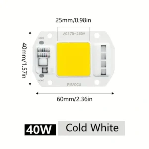 Chip LED 40W bianco freddo lampadine LED per fari illuminazione fai da te