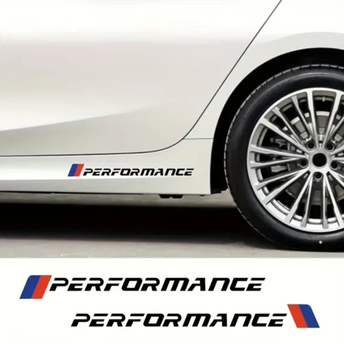 Adesivi Auto Performance Strisce Vinile Decorative Portiere Parabrezza BIANCO