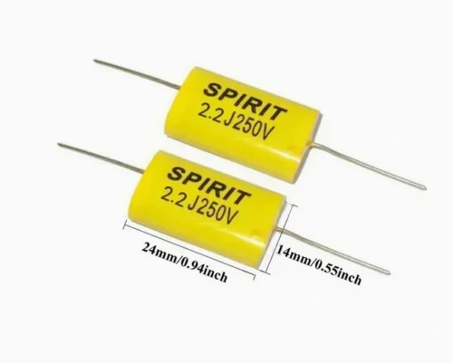 2 pezzi 250V 2.2UF Condensatori Audio Assiali Precisione Circuito