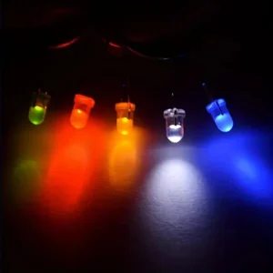 Kit 20 pezzi di diodi emettitori di luce LED da 3mm rosso decorazioni auto