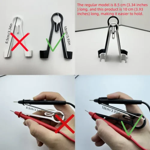 Porta Penna BIANCO Multimetro Supporto Prova Operazione Stabile Cavi