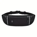 Borsa Vita Regolabile NERA Unisex Corsa Chiusura Cerniera Sicura Cintura Sport