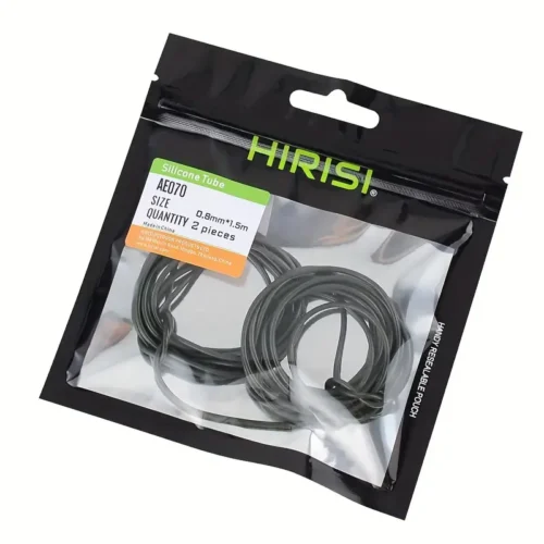 Tubo Silicone Ami Pesca Carpa 3m Anti-groviglio Clip Piombino 0.5mm