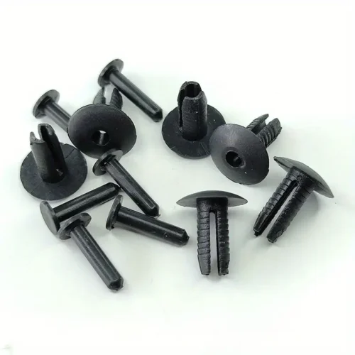 30x clip rivetti plastica nera per BMW 6mm rifiniture porte OEM 51111908077