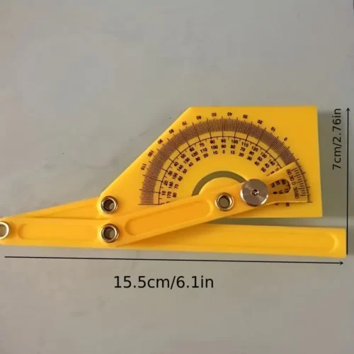 Strumento Misurazione Angoli Goniometro Righello Plastica 0-180°