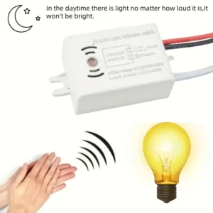 220V Smart Switch Module Voice Motion Sensor Auto On/Off Indicatore Luminoso