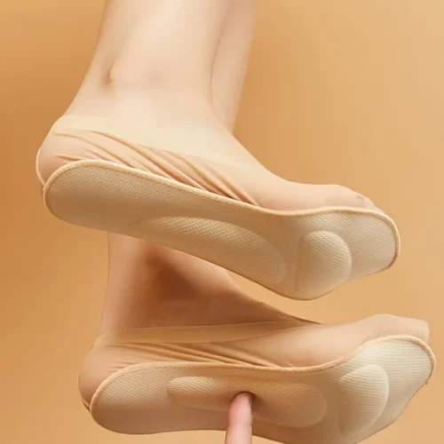 1531-1.webp 2pz Calzini 3D Supporto Arco Bambini BEIGE Tessuto Traspirante Estate Autunno