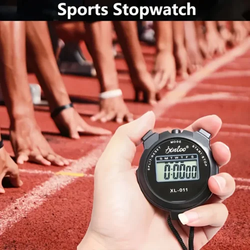 Temporizzatore Digitale GIALLO Sport Fitness Schermo Ampio Cinturino Nero