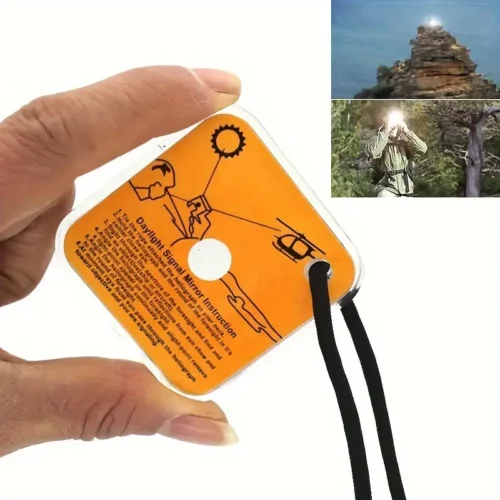 Specchio Segnale Sopravvivenza Multifunzione Escursionismo Campeggio Alpinismo