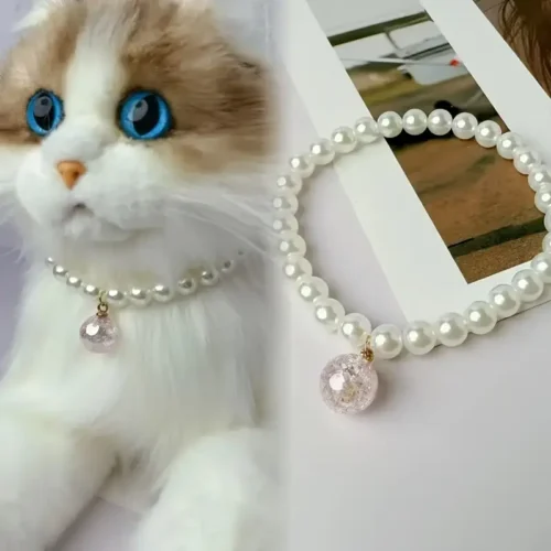 Collana Gatti Pendente Collare Artigianale Animali Domestici ROSA