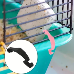 5pz Connettori BIANCHI Fissaggio Gabbie Topi Plastica Sicurezza Animali