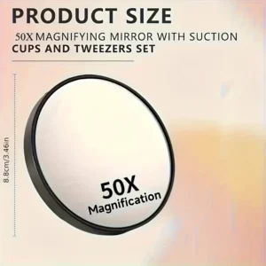 Specchio Trucco Ingrandimento 50x Ventosa Professionale Domestico