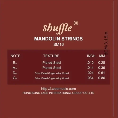 Corde Ricambio Mandolino Shuffle Pesanti Resistenti Alta Qualità