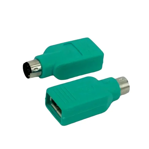Adattatore PS2 USB Convertitore Porta Tastiera Mouse Metallo
