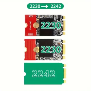 Adattatore SSD M.2 NGFF NVMe Regolabile 60-35mm PCB NERO