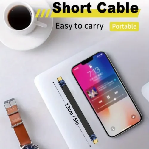 Cavo USB 4.0 240W NERO USB-C a USB-C 40Gbps 8K@60Hz Power Bank Laptop