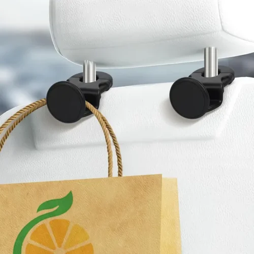 2pz Ganci Universali NERI Sedili Auto ABS Resistenti Organizzazione Accessori