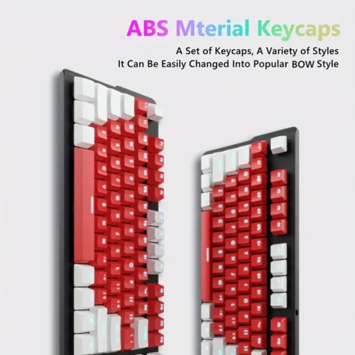 Keycap PBT 104 Tasti Tastiera Meccanica Ergonomico ABS Durevole