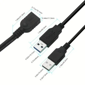 Cavo Estensione USB 2.0 AM a 3.0 AF Maschio Femmina