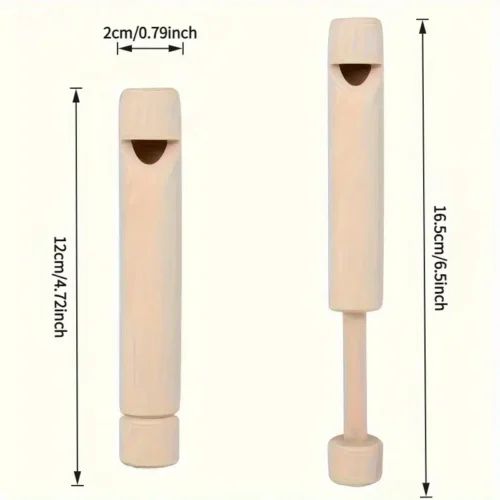 Ocarina Classica Legno Vintage Superficie Lucida Suono Uccelli Grigio Bianco