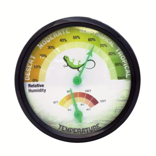 Termometro Igrometro Rettili Doppio Indicatore Scatola Allevamento