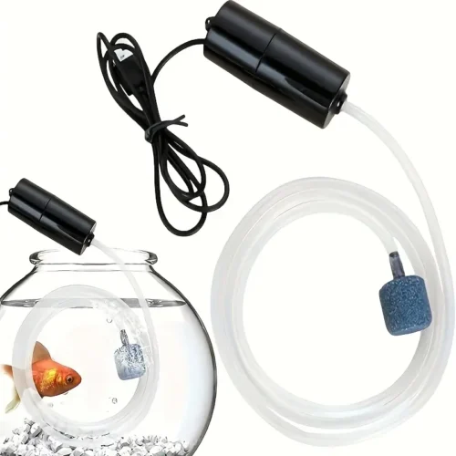 Pompa USB Portatile Acquario Mini Booster Ossigeno Silenzioso Casa Esterno