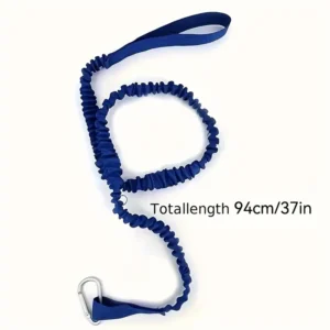 Guinzaglio Pagaia Kayak NERO Visibilità Cordino Durevole Gancio Sicuro