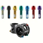 6x Vite ROSSA Manubrio Gambo Bicicletta Titanio M5*17MM