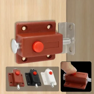 2pz Lucchetto Plastica BIANCO Finestre Armadi Chiusura Molla Clip Sicurezza