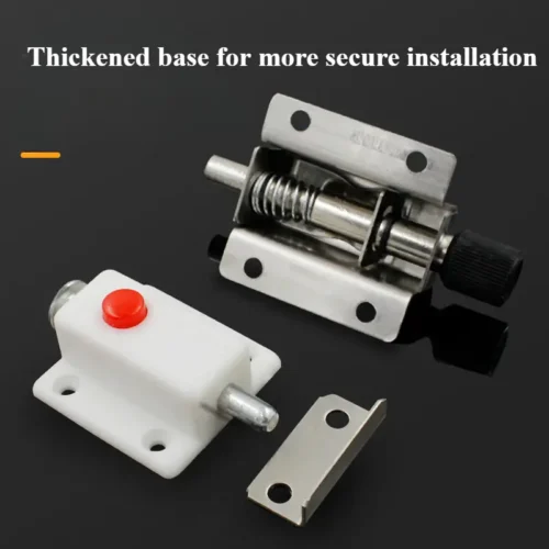 2pz Lucchetto Plastica BIANCO Finestre Armadi Chiusura Molla Clip Sicurezza