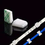 50pz Clip Adesivi LED Verdi 8mm Fissaggio Plastica Strisce Illuminazione