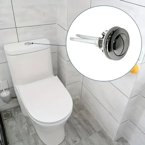 1pz EcoFlush Pulsante Doppio Scarico WC Valvola ABS 38mm Risparmio Idrico