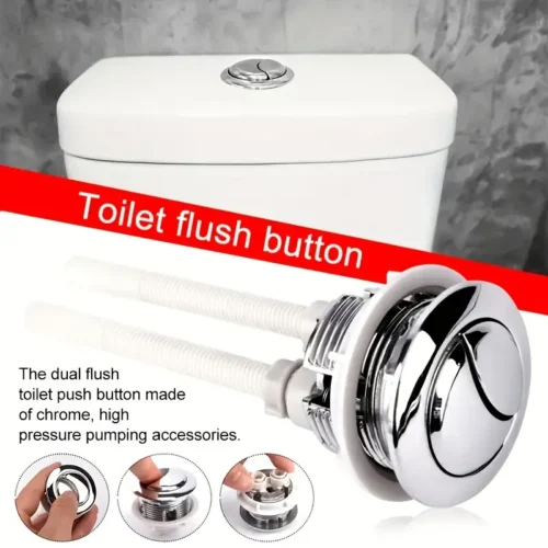 1pz EcoFlush Pulsante Doppio Scarico WC Valvola ABS 38mm Risparmio Idrico