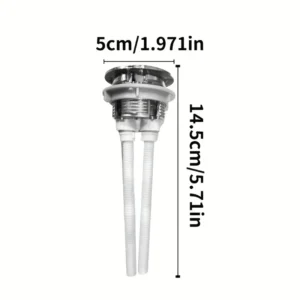 1pz EcoFlush Pulsante Doppio Scarico WC Valvola ABS 38mm Risparmio Idrico