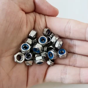 30pz Rondelle Esagonali Auto-bloccanti Acciaio Inox Guarnizione Blu