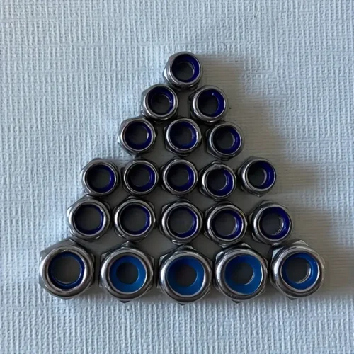 30pz Rondelle Esagonali Auto-bloccanti Acciaio Inox Guarnizione Blu