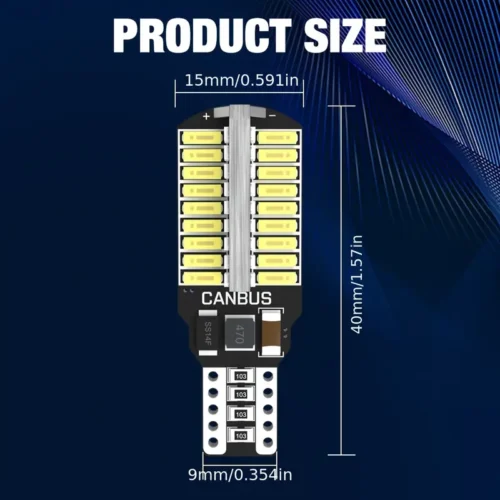 1pz Canbus T15 W16W 921 912 T16 902 LED Bulb Ultra Bright 6000K