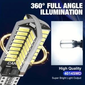 1pz Canbus T15 W16W 921 912 T16 902 LED Bulb Ultra Bright 6000K