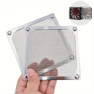 1pz Ventilatore Raffreddamento PC Alta Efficienza Case Antipolvere Filtro