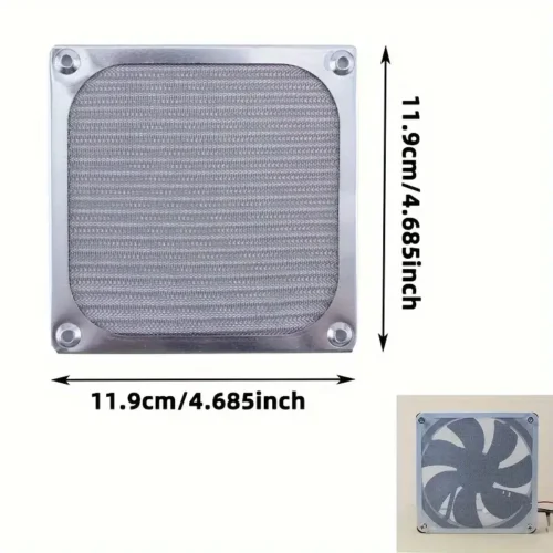 1pz Ventilatore Raffreddamento PC Alta Efficienza Case Antipolvere Filtro