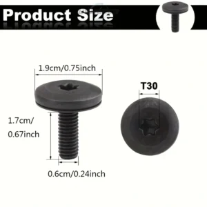 5x Vite testa Torx M6x18 BMW Serie 1 3 5 6 fari supporto radiatore 07146959923