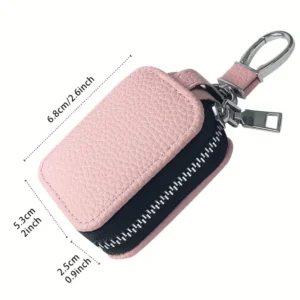 1pz Custodia Pelle Sintetica NERA Cerniera Pro3 Universale Auricolari