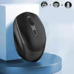 1pz Mouse Senza Fili NERO Silenzioso 2.4G Ricevitore USB Laptop