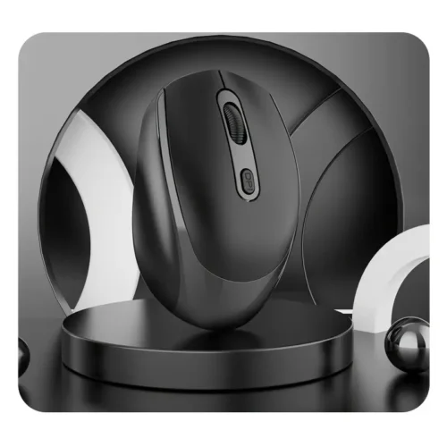 1pz Mouse Senza Fili NERO Silenzioso 2.4G Ricevitore USB Laptop