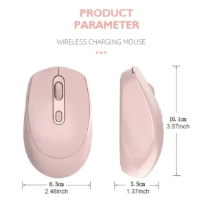 1pz Mouse Senza Fili NERO Silenzioso 2.4G Ricevitore USB Laptop