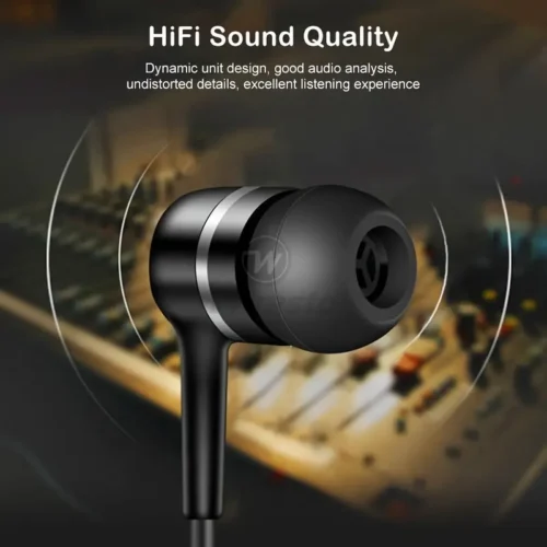 4pz Cuffie In-Ear Microfono Cancellazione Rumore Potenti 3.5mm jack cablate