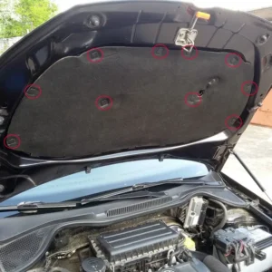 10x clip fissaggio cofano motore VW Golf Tiguan Sharan 1H5863849A01C